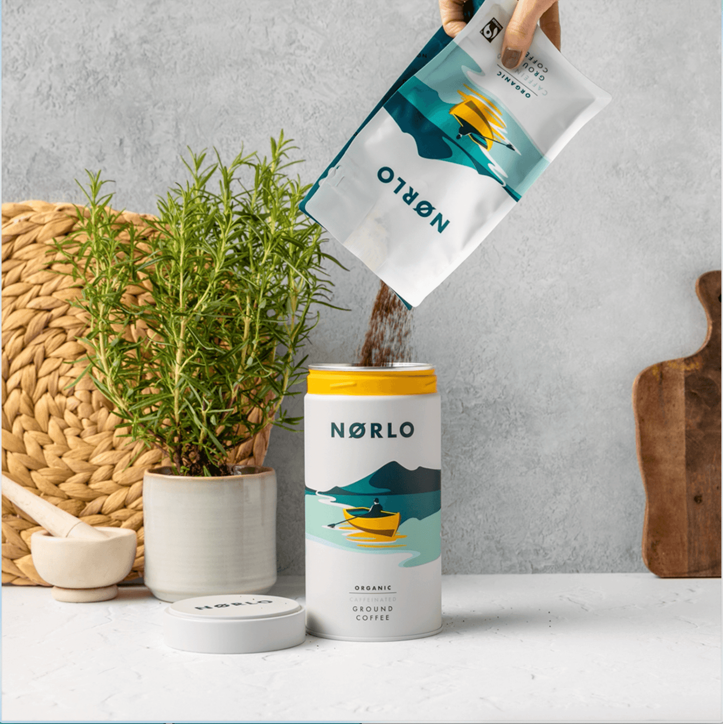 Norlo Organic 'Original Caf' Coffee Bags - Ground & Beans - NORLO